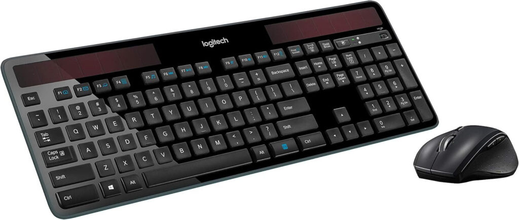 9. Logitech MK750 Wireless Solar Keyboard and Wireless Marathon Mouse Combo image